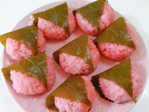 もち米で☆桜餅